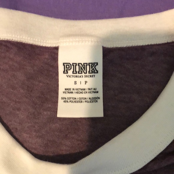 Maroon and white Pink short sleeve t-shirt - Picture 2 of 3